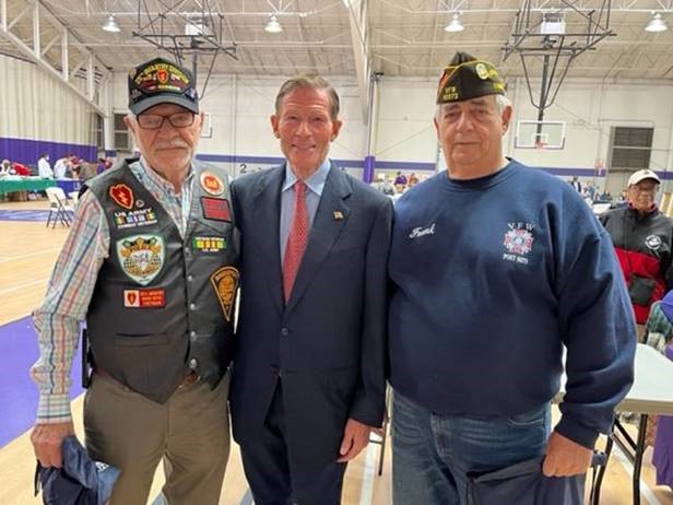 Blumenthal attended the annual veteran and service member Stand Down hosted by the Connecticut Department of Veterans Affairs (DVA) at the Bridgeport regional location.